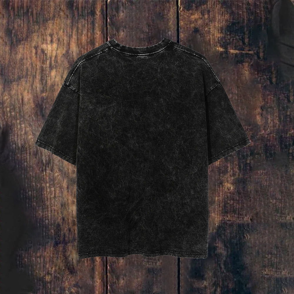 Unisex Washed Vintage DOWN Band T-shirt