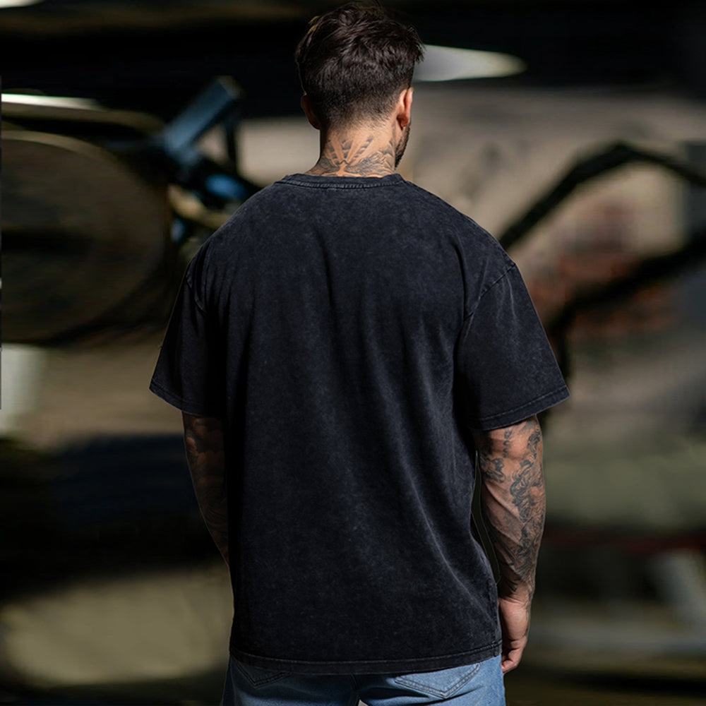 Unisex Washed Vintage DOWN Band T-shirt