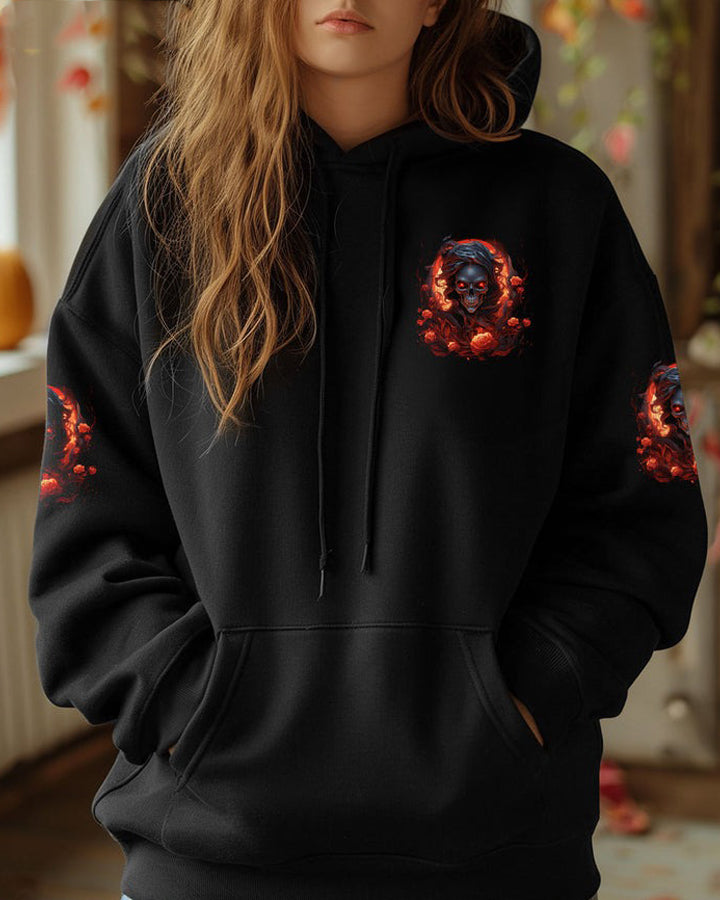 Unisex I Am Who I Am Illustration Print Hoodie