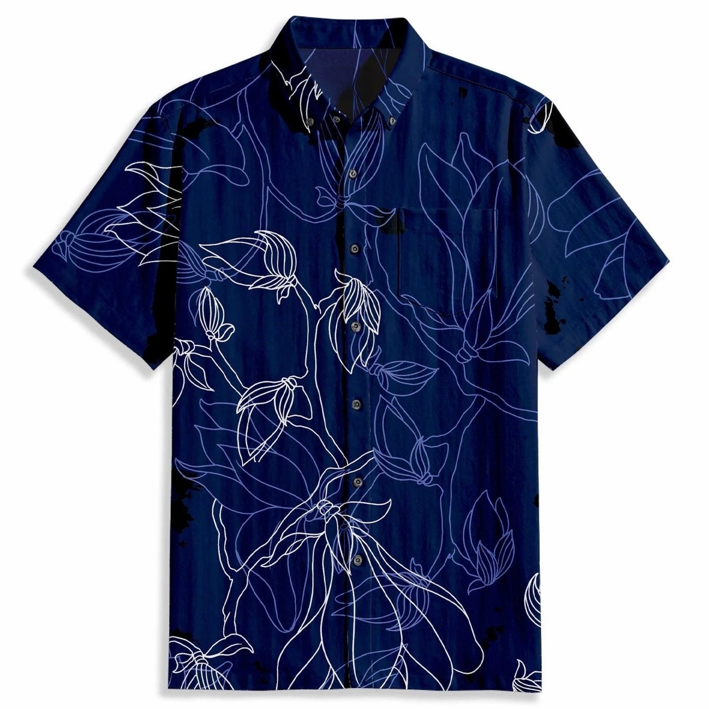 Large Japanese style hand-painted floral