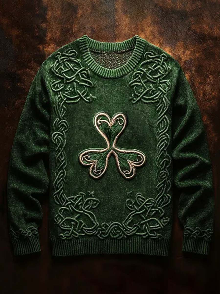 Unisex Vintage Viking Celtic Knot Illustration Sweatshirt