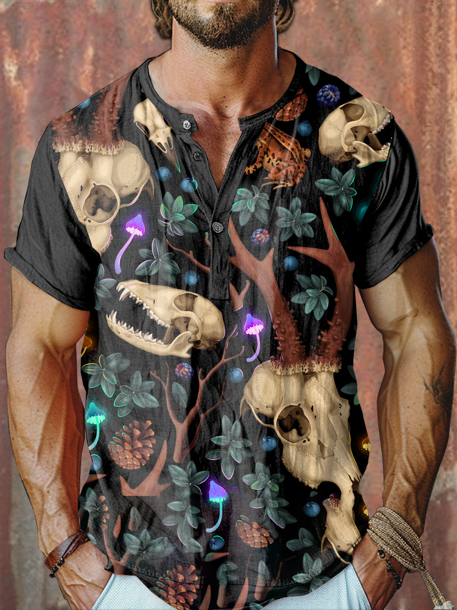 Printed Vintage Fashion Loose Short Sleeve T-Shirt