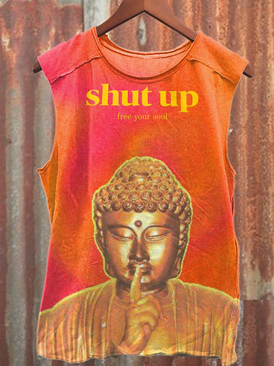 Retro Fashion Illustration Art Print Cotton Tank Top