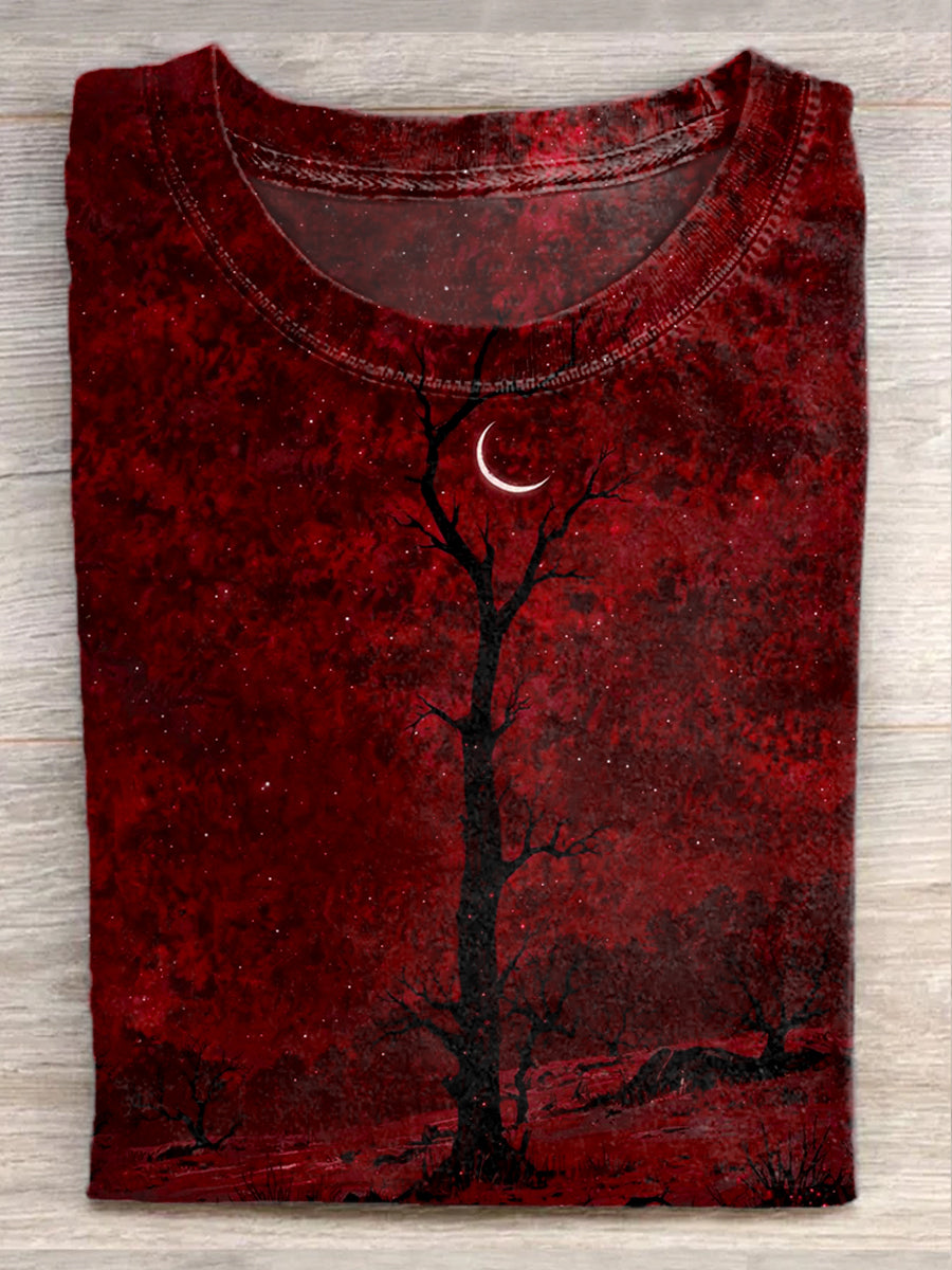 Gorgeous Landscape Art Print Casual Short Sleeve T-Shirt