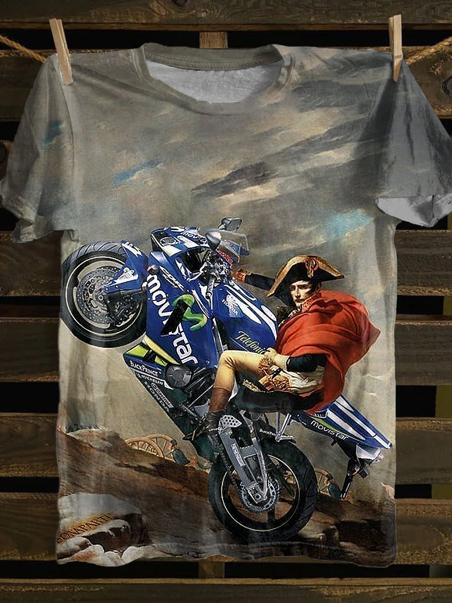 Funny Printed Vintage Fashion Loose Short Sleeve T-Shirt