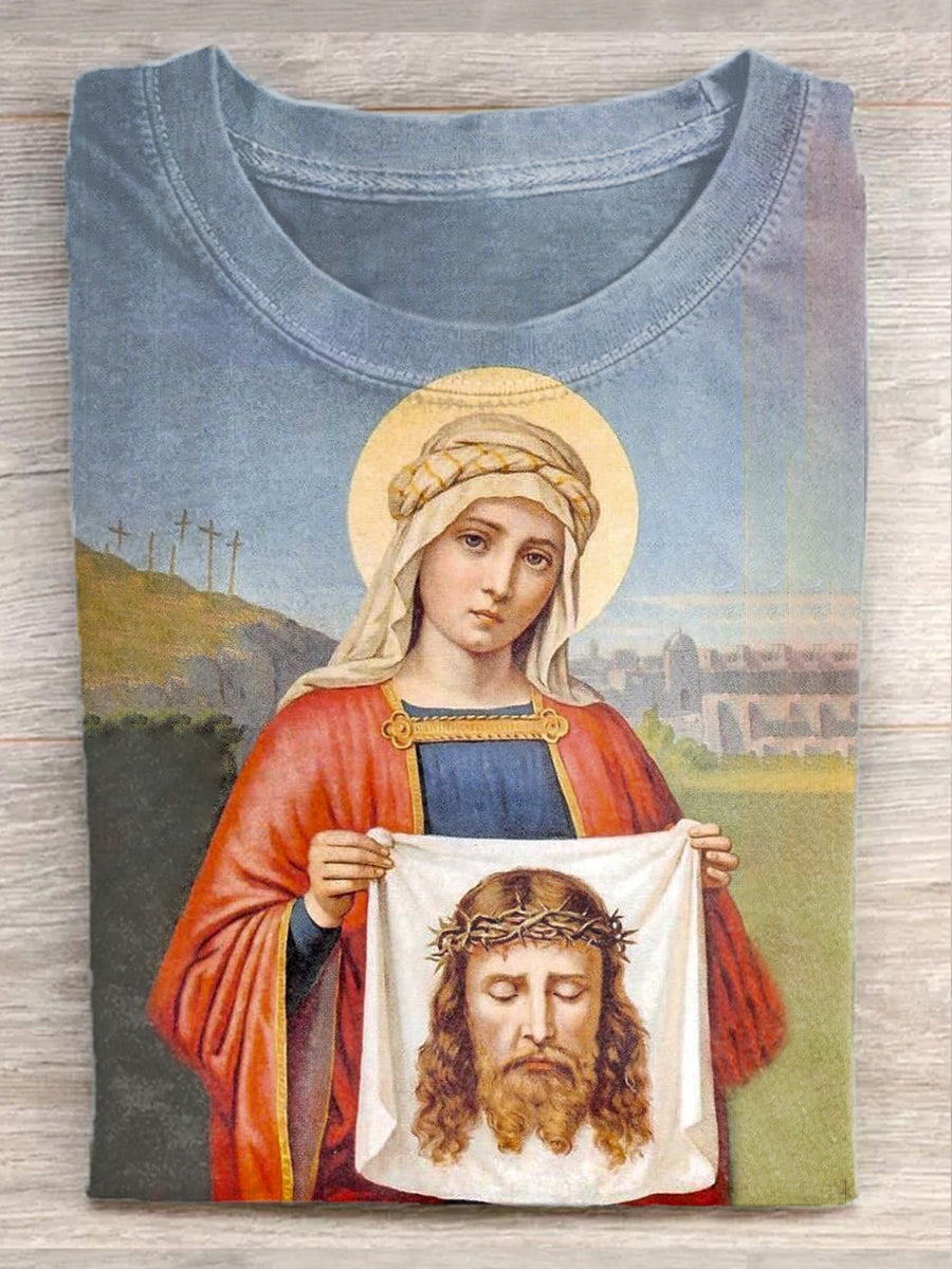 Gorgeous Jesus Printed Casual Cotton Loose T-Shirt