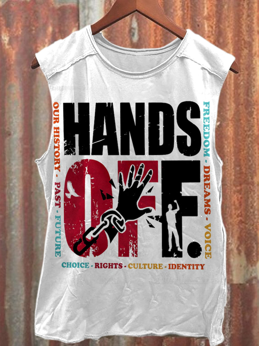 Hands Off Protest Tank Top
