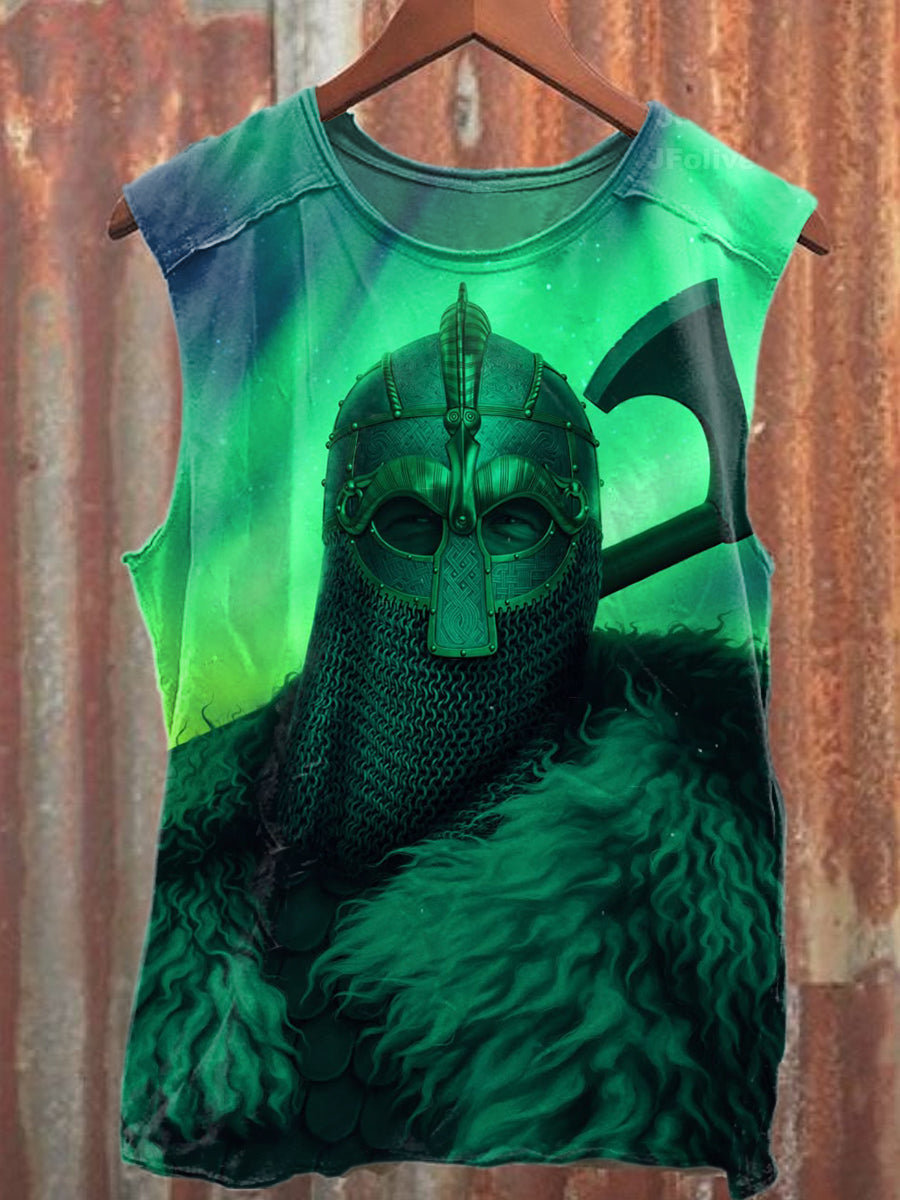 Retro Mystic Knight Art Print Casual Tank Top