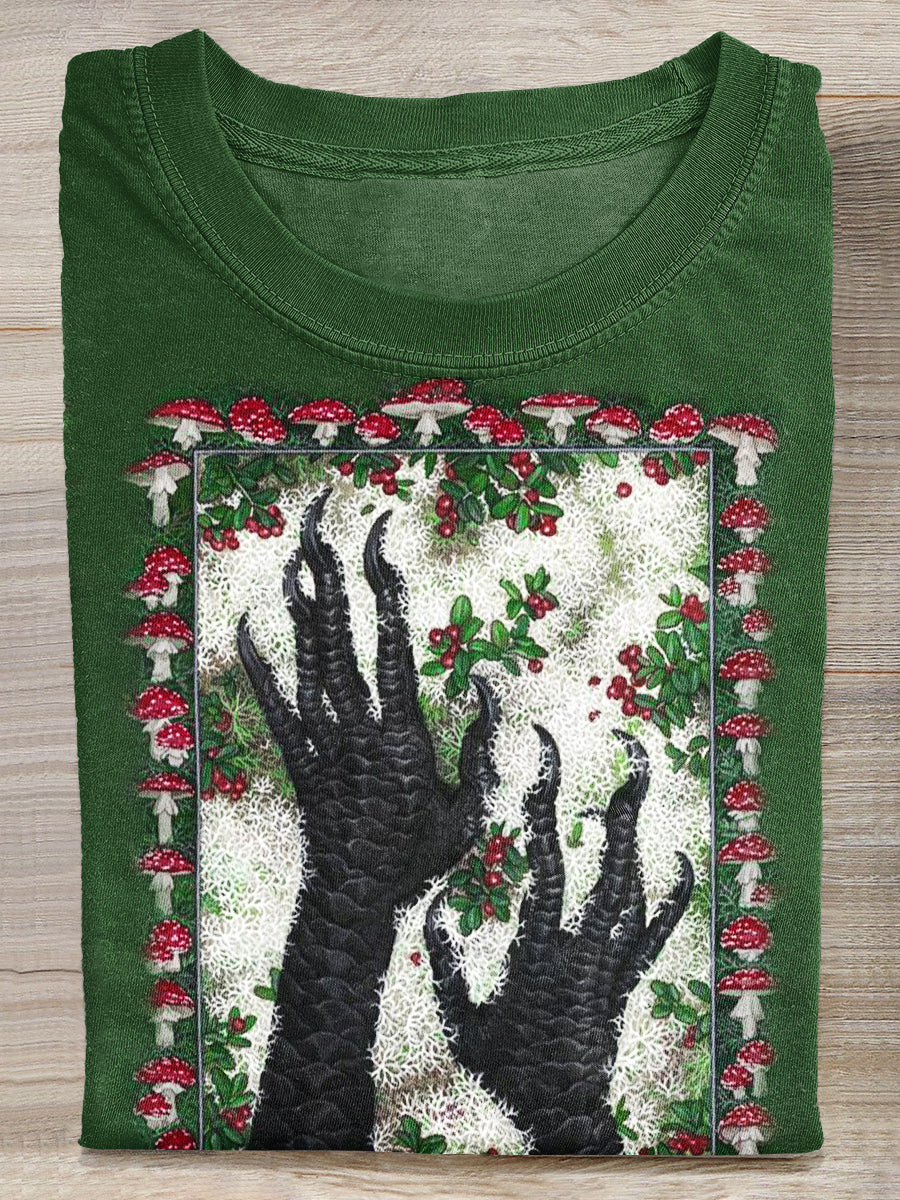 Magic Claw Art Print Casual Cotton T-shirt