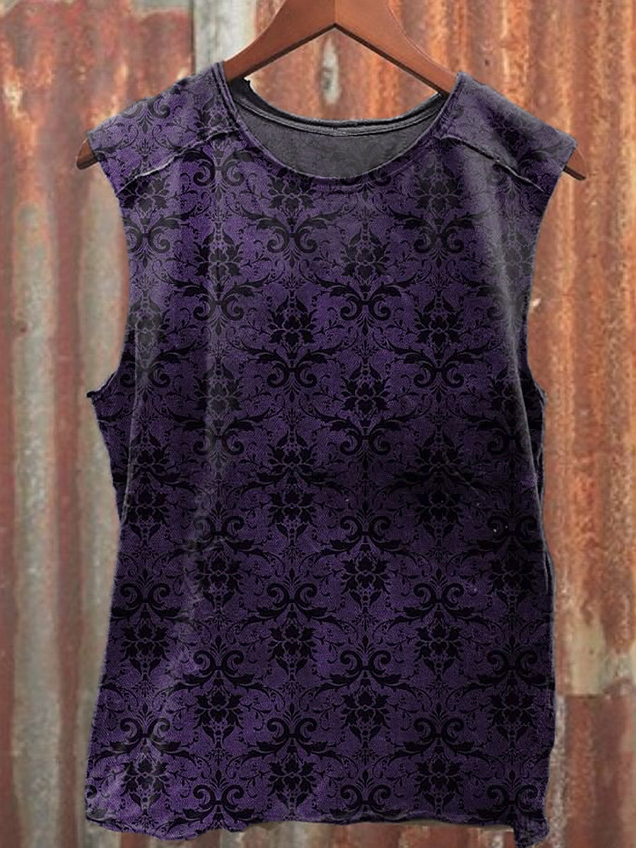 Men's Casual Vintage Printed Tank Top