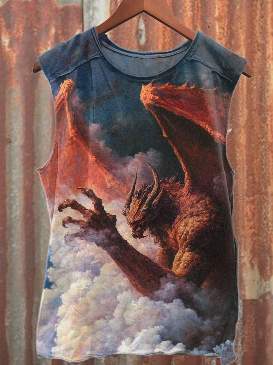 Gorgeous Magic World Printed Casual Cotton Tank Top