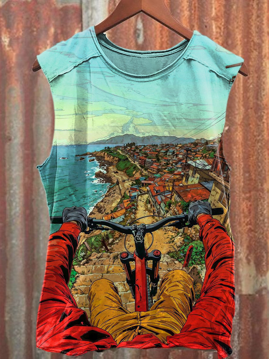 Men's Casual RIDE Printed Tank Top