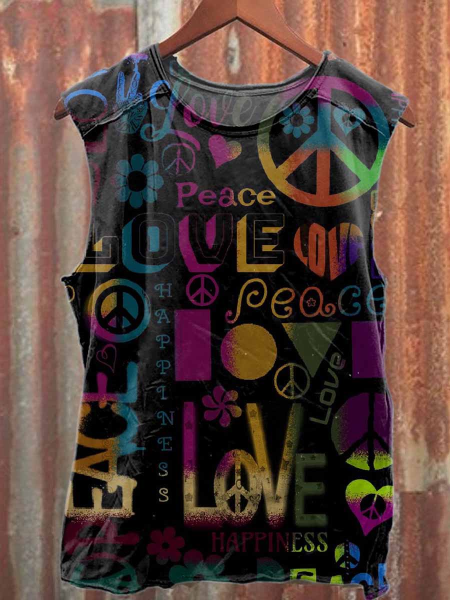 Men's Printed Casual Cotton Tank Top