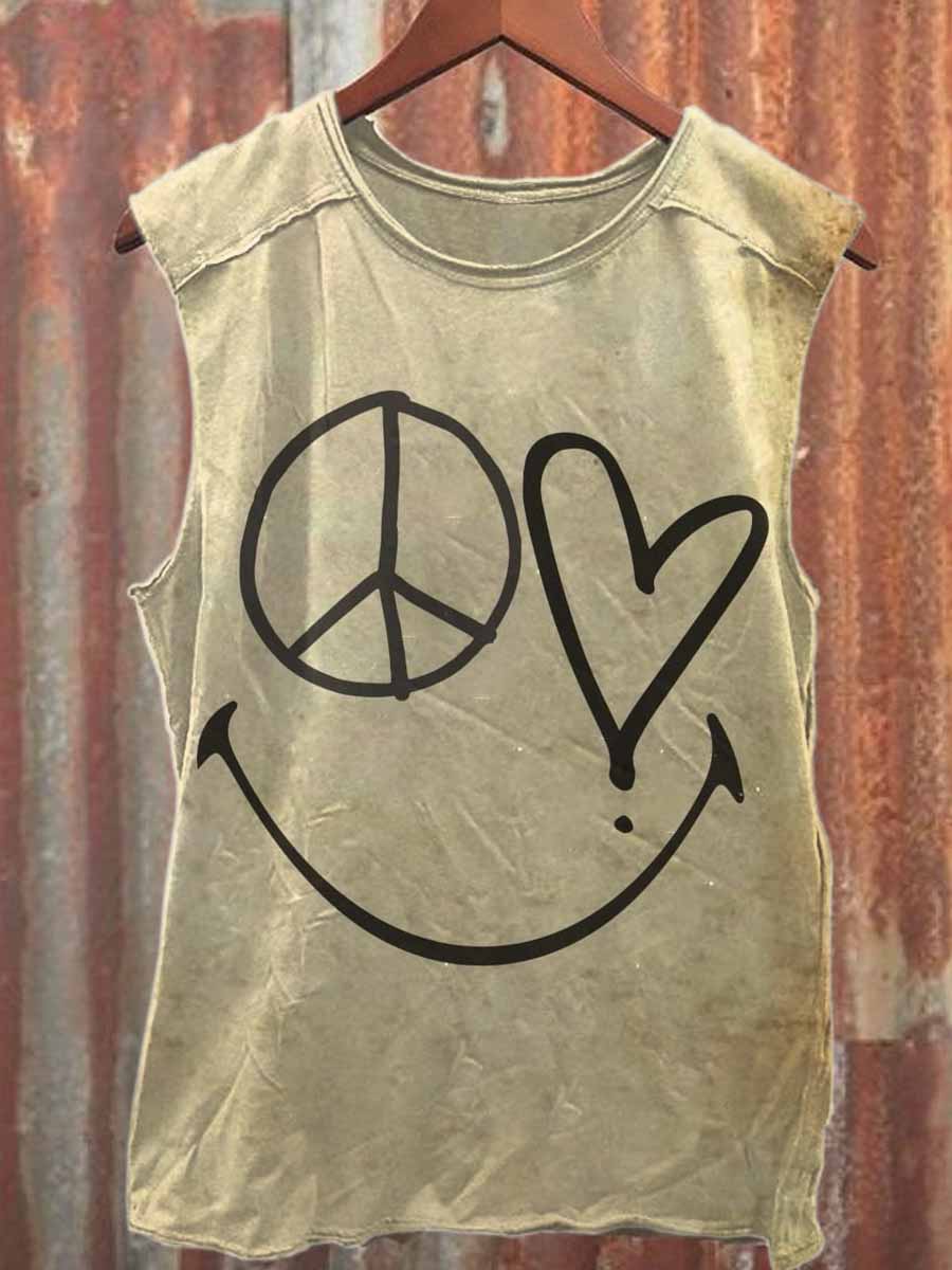 Men's Printed Casual Cotton Tank Top