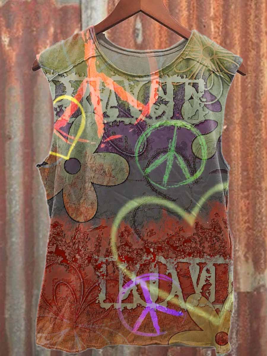 Men's Printed Casual Cotton Tank Top