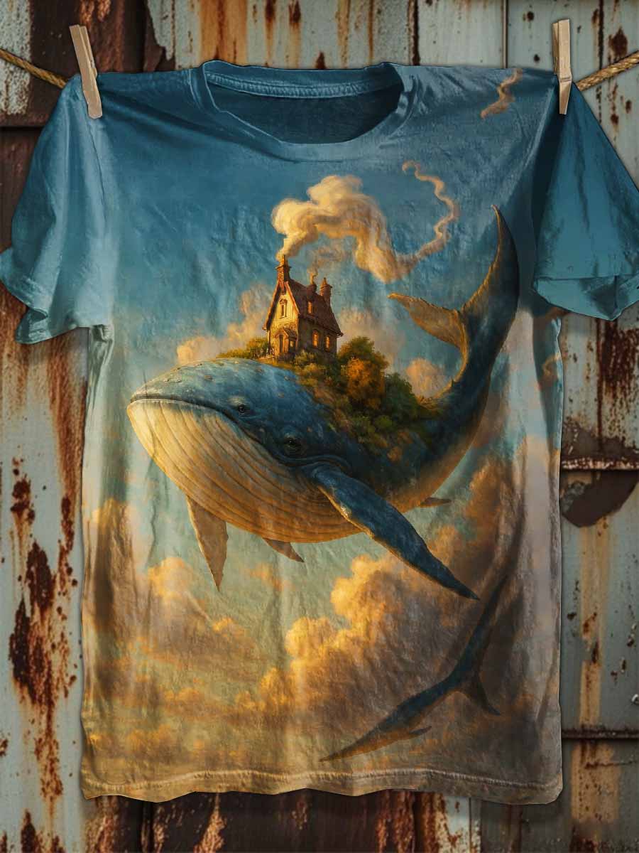 Mysterious World Printed Loose Fit T-Shirt