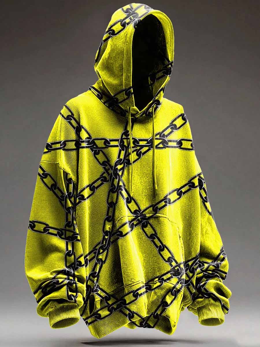 Fashion Chain Art Print Casual Hoodie Sweatshirt