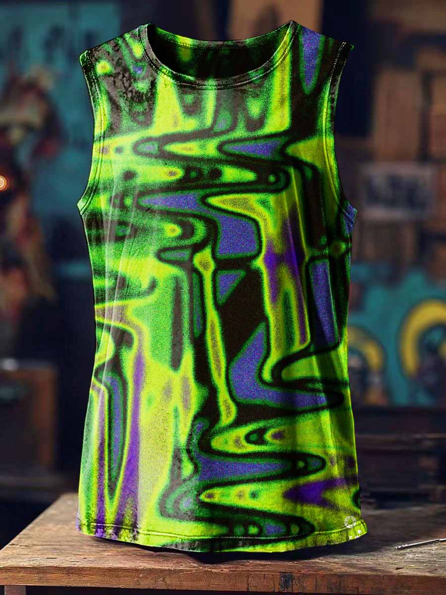 Fashion Graffiti Art Print Casual Tank Top