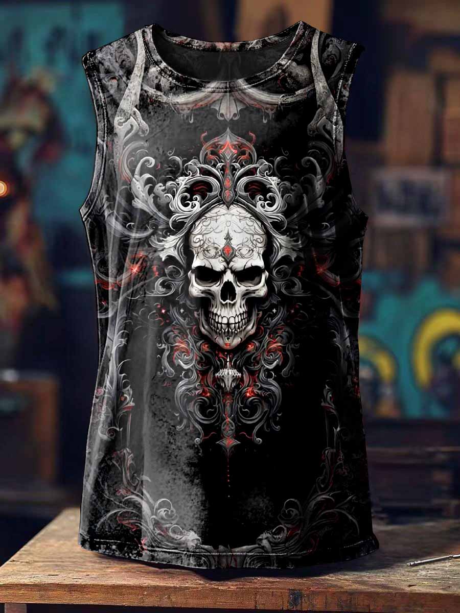 Fashion Graffiti Art Print Casual Tank Top