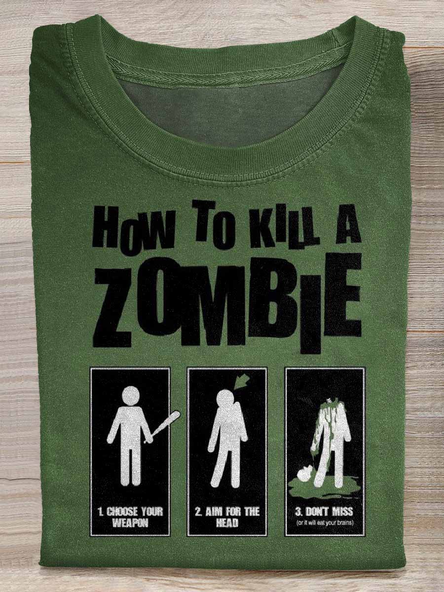 Men's Retro Halloween Casual Loose T-Shirt