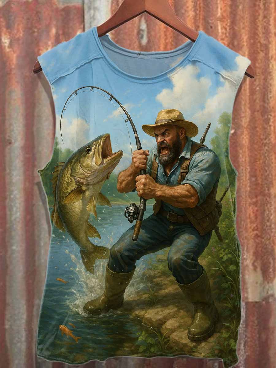 Men's Casual Printed Tank Top