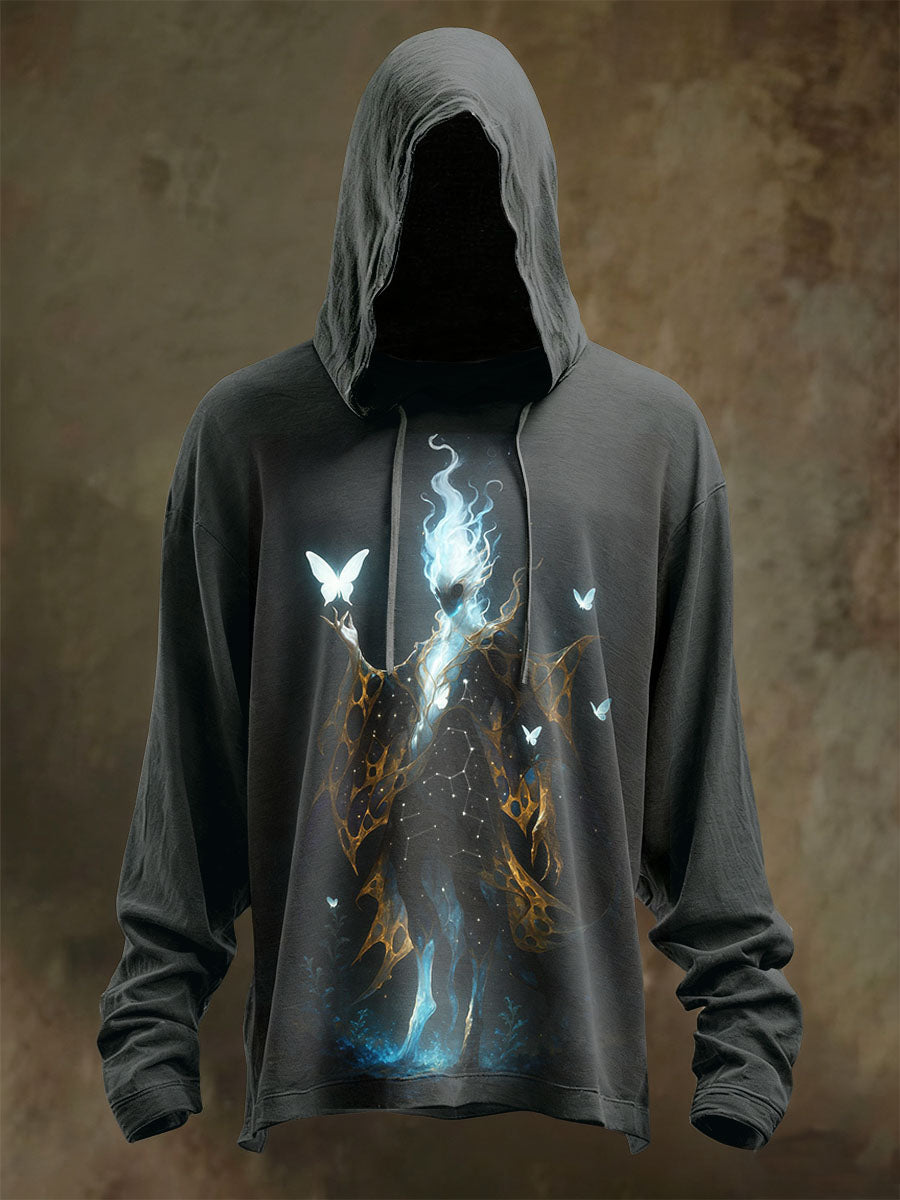 Retro Graffiti Print Casual Long Sleeved Sweatshirt