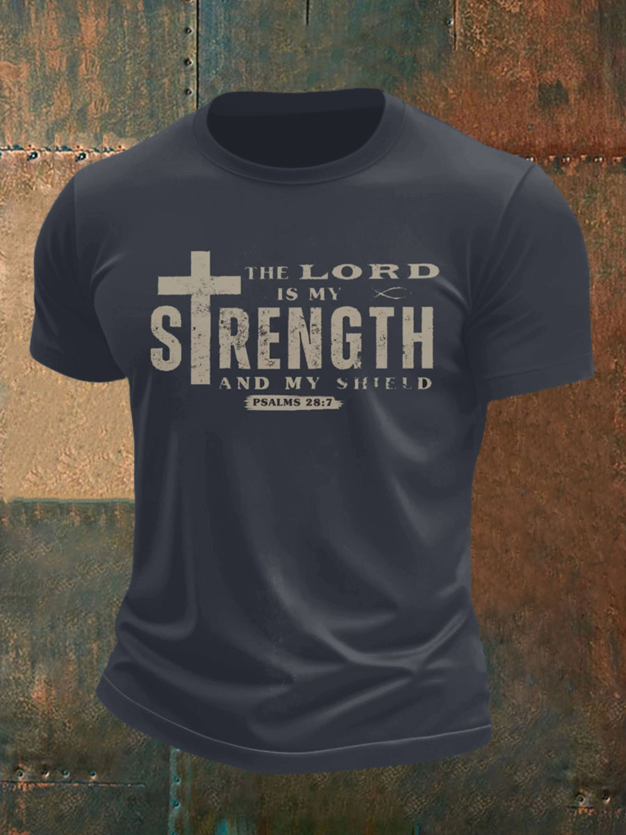Men's Cross Faith Printed Short Sleeve T-Shirt