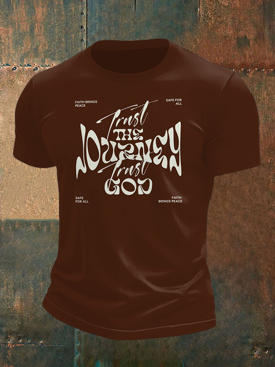 Men's God and the Future Print Short Sleeve T-Shirt