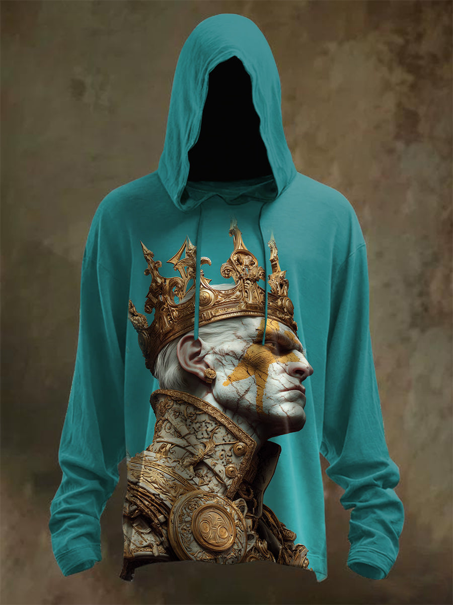 Retro Graffiti Print Hoodie Sweatshirt