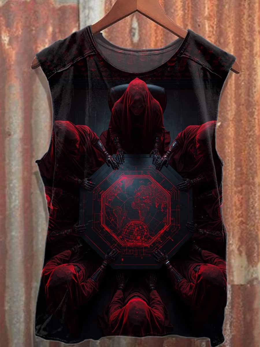 Men's Casual Printed Tank Top