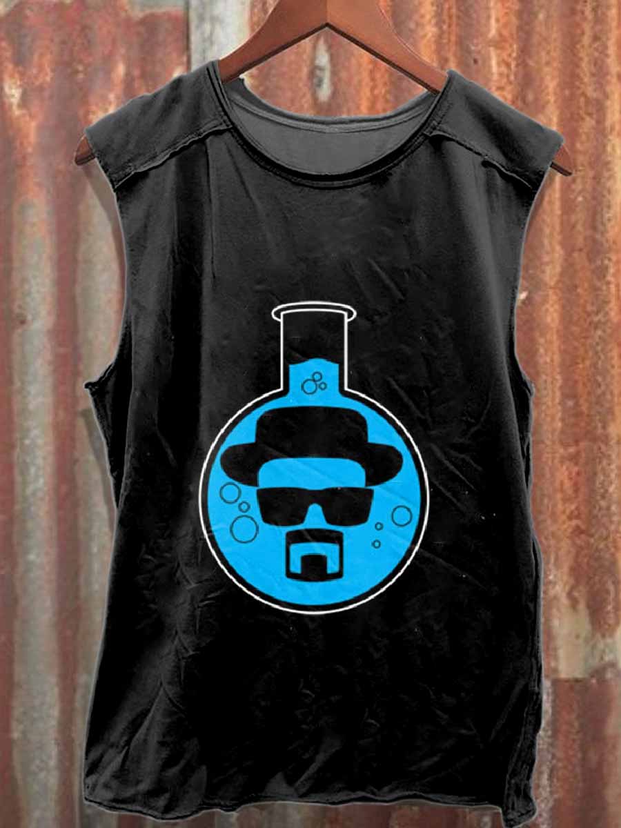 Retro Breaking Bad Printed Cotton Tank Top