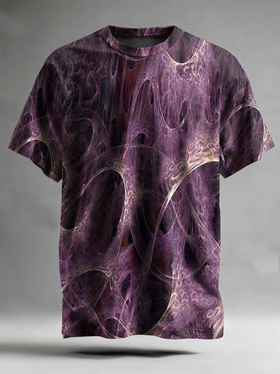 Abstract Pattern Printed Casual T-Shirt