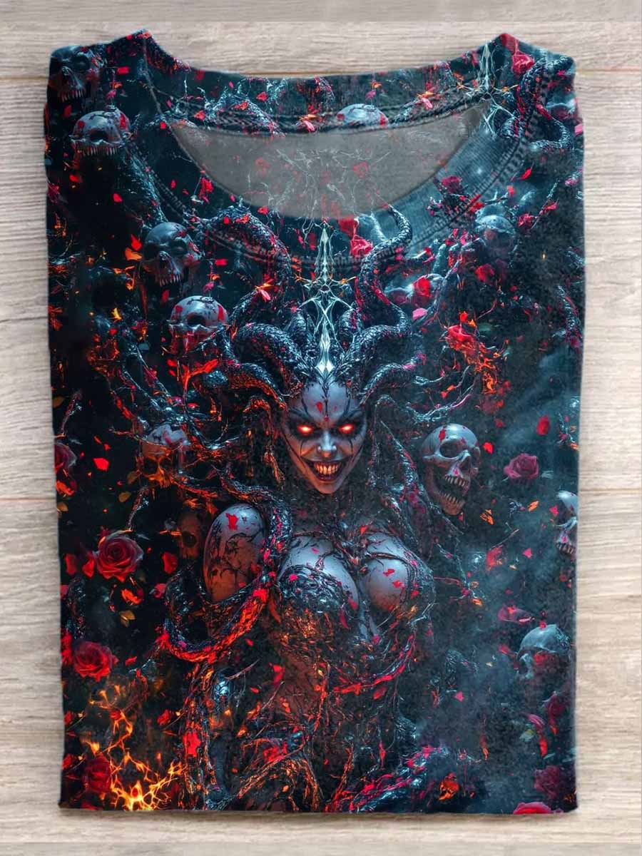 Absurd Graffiti Art Print Loose T-Shirt