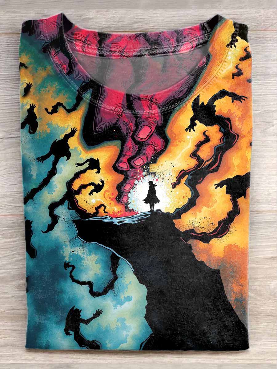 Absurd Graffiti Art Print Loose T-Shirt