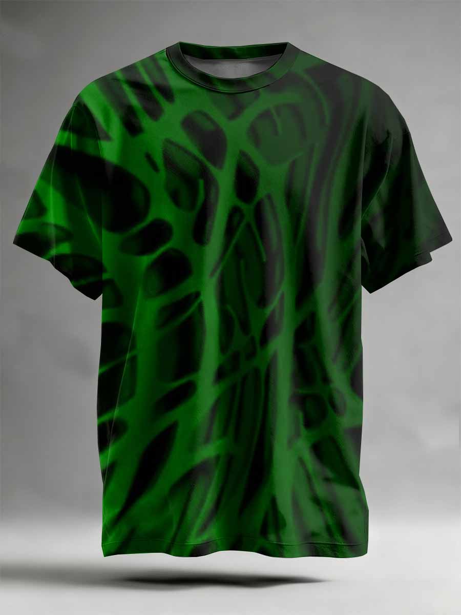 Abstract Pattern Printed Casual T-Shirt