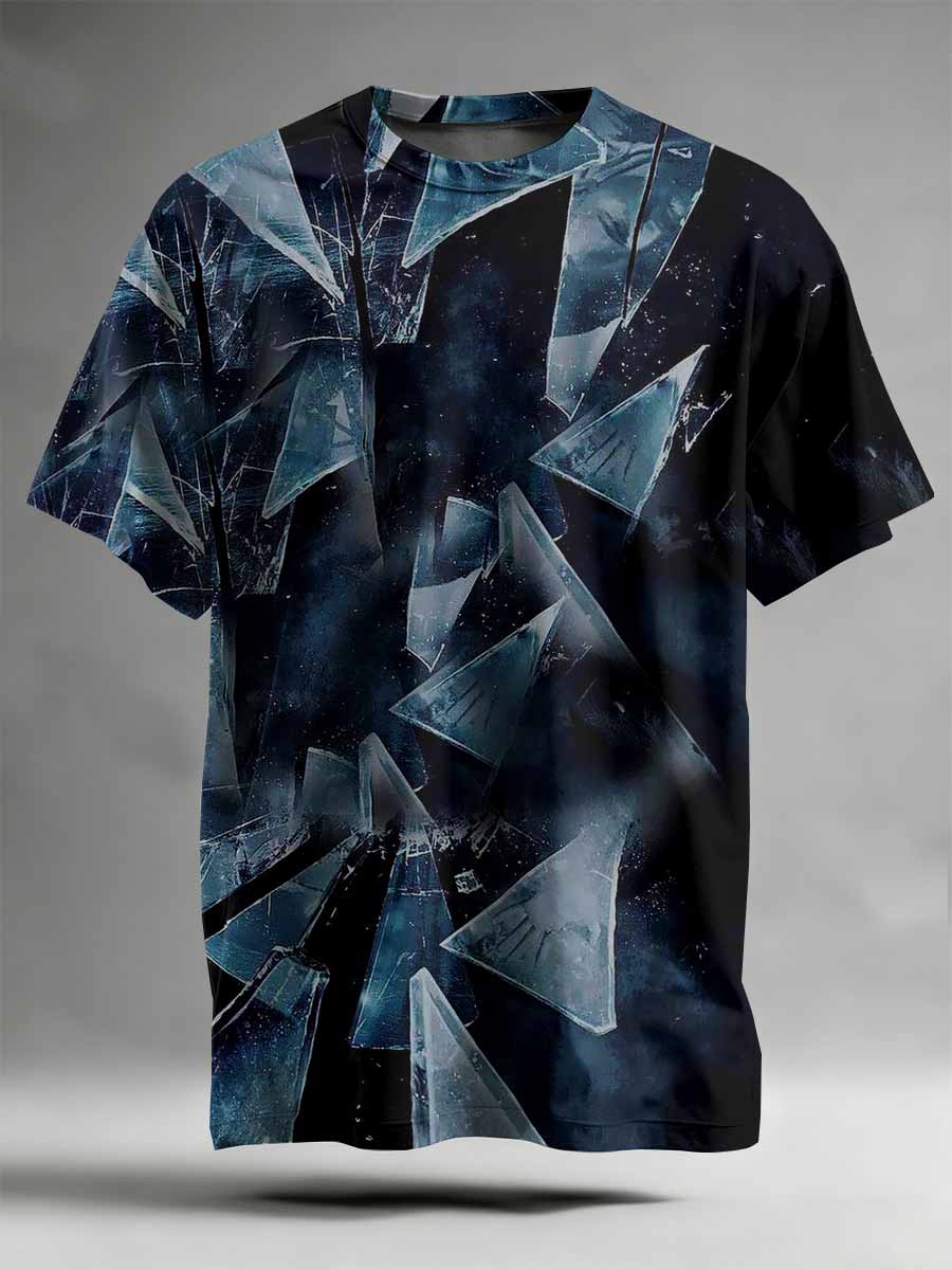 Abstract Pattern Printed Casual T-Shirt