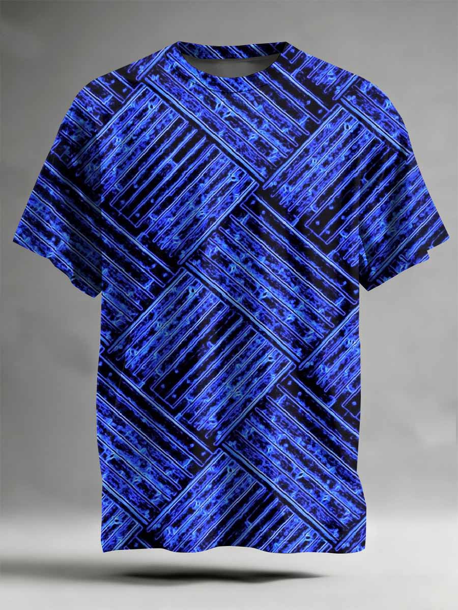 Abstract Pattern Printed Casual T-Shirt