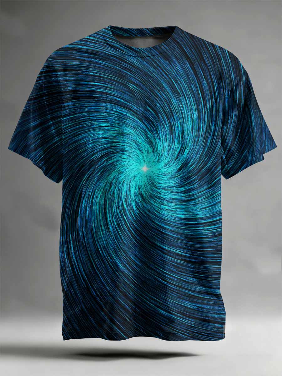 Abstract Pattern Printed Casual T-Shirt