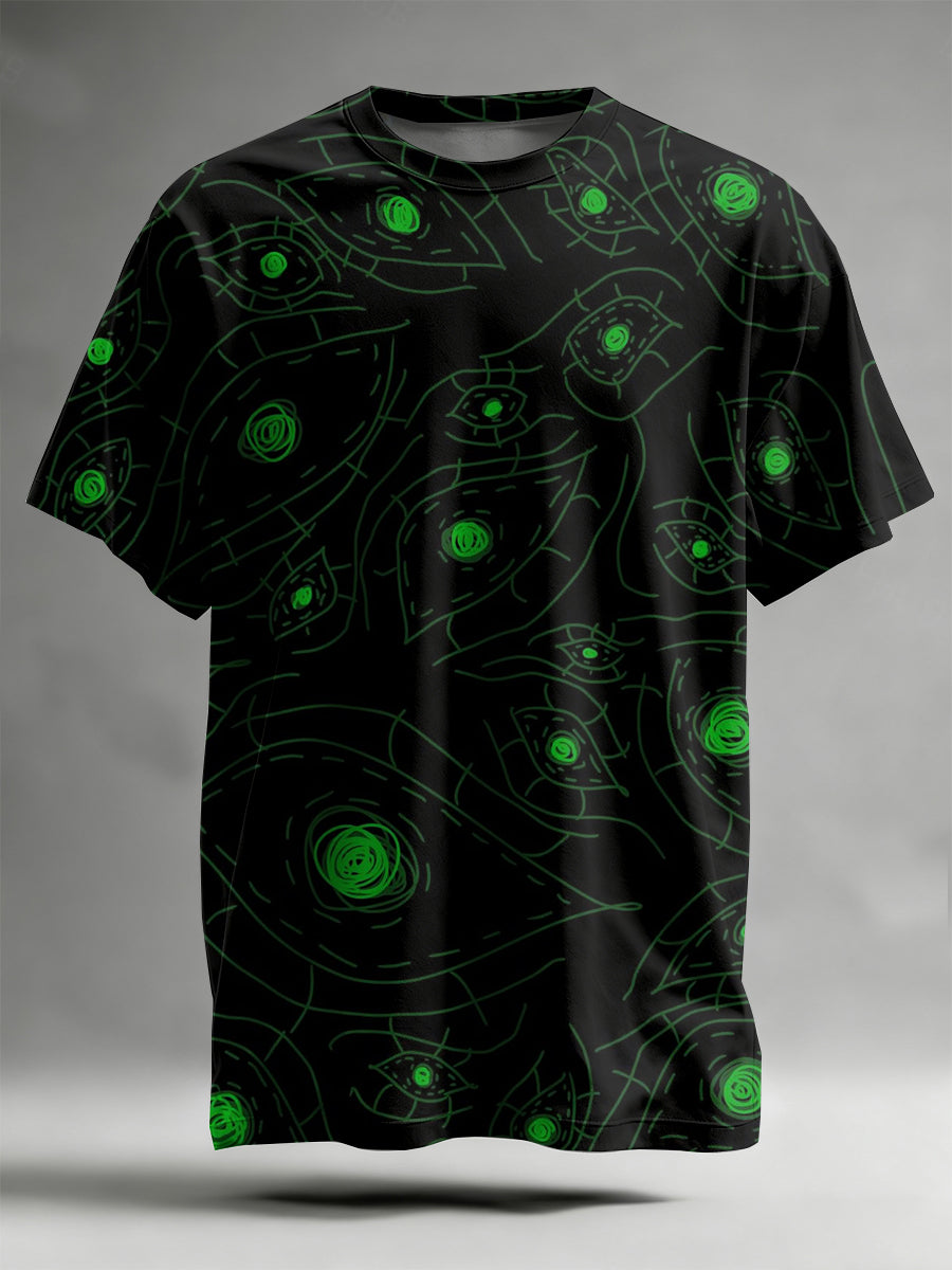 Abstract Pattern Printed Casual T-Shirt