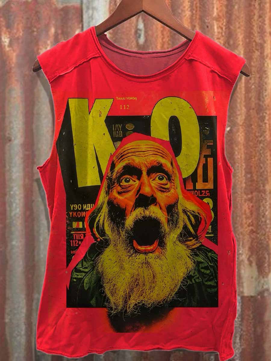 Men's Casual Printed Tank Top