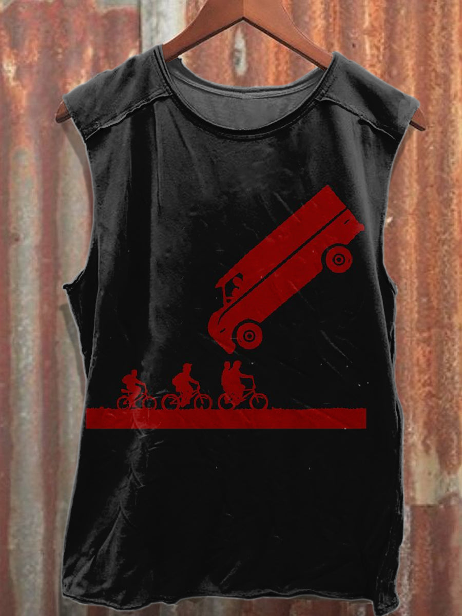 Gorgeous Graffiti Printed Casual Tank Top