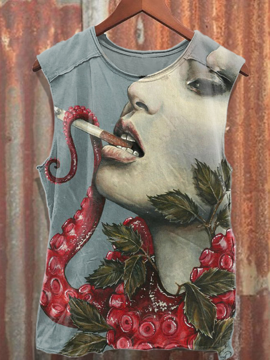 Men's Casual Printed Tank Top