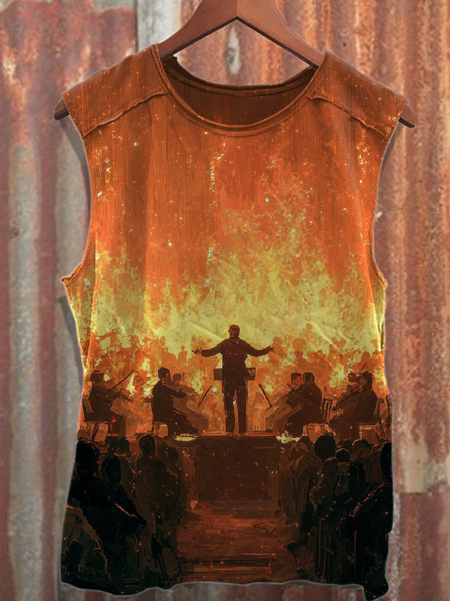 Men's Casual Printed Tank Top