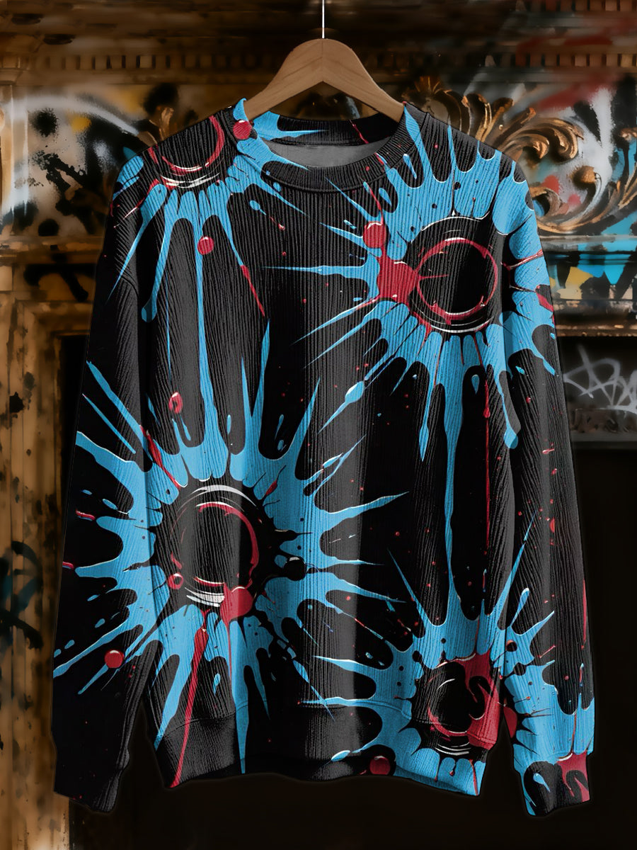 Gorgeous Graffiti Style Printed Casual Sweatshirt