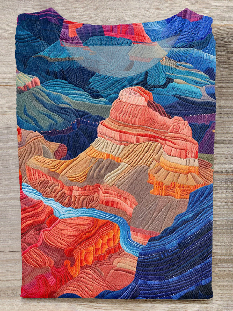 Gorgeous Graffiti Printed Casual Cotton T-Shirt