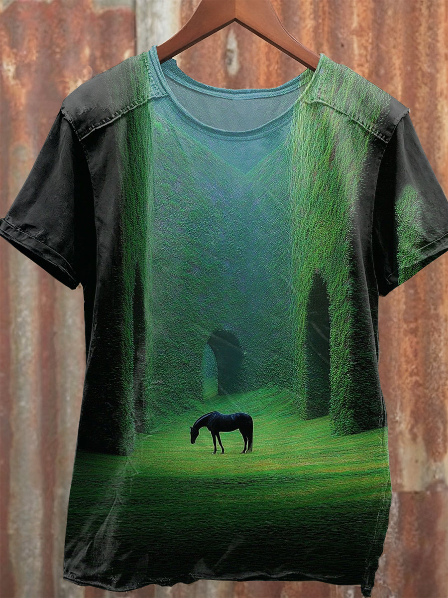 Gorgeous Graffiti Art Printed Loose T-shirt