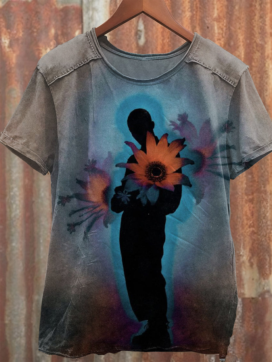 Gorgeous Graffiti Art Printed Loose T-shirt