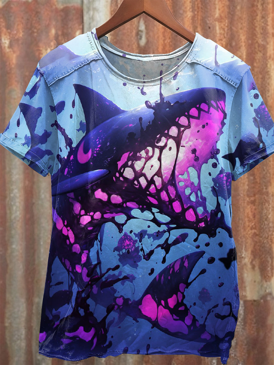 Gorgeous Graffiti Art Printed Loose T-shirt