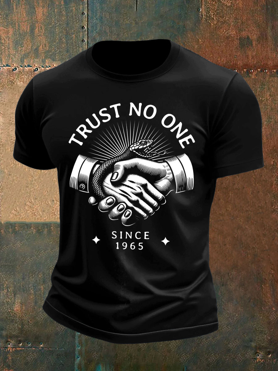 Men's Stop Believing Printed Short Sleeve T-Shirt