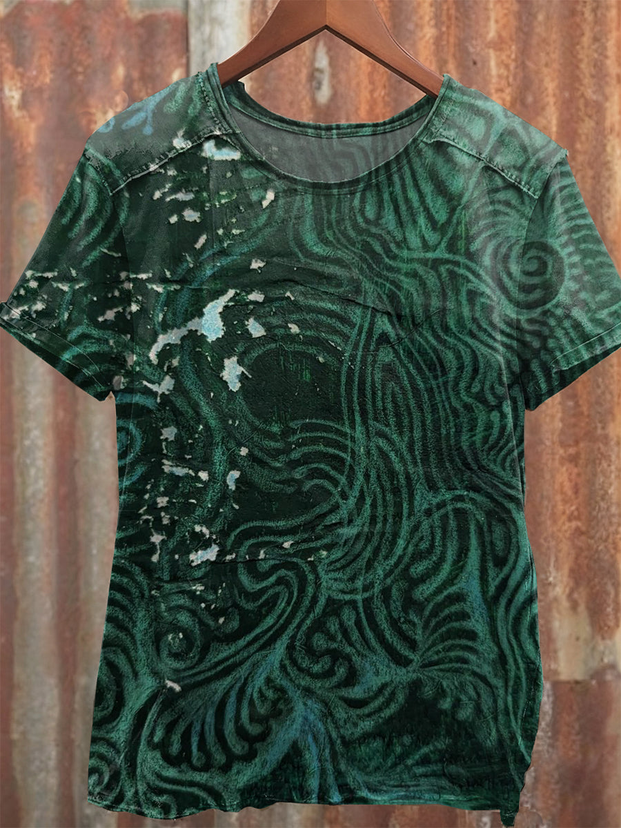 Gorgeous Graffiti Art Printed Loose T-shirt